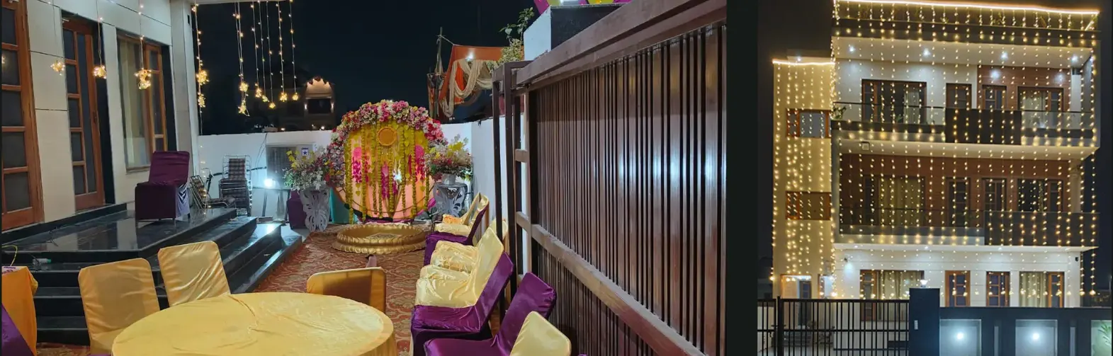 Marriage Decoreation of BJ Villa Mohali